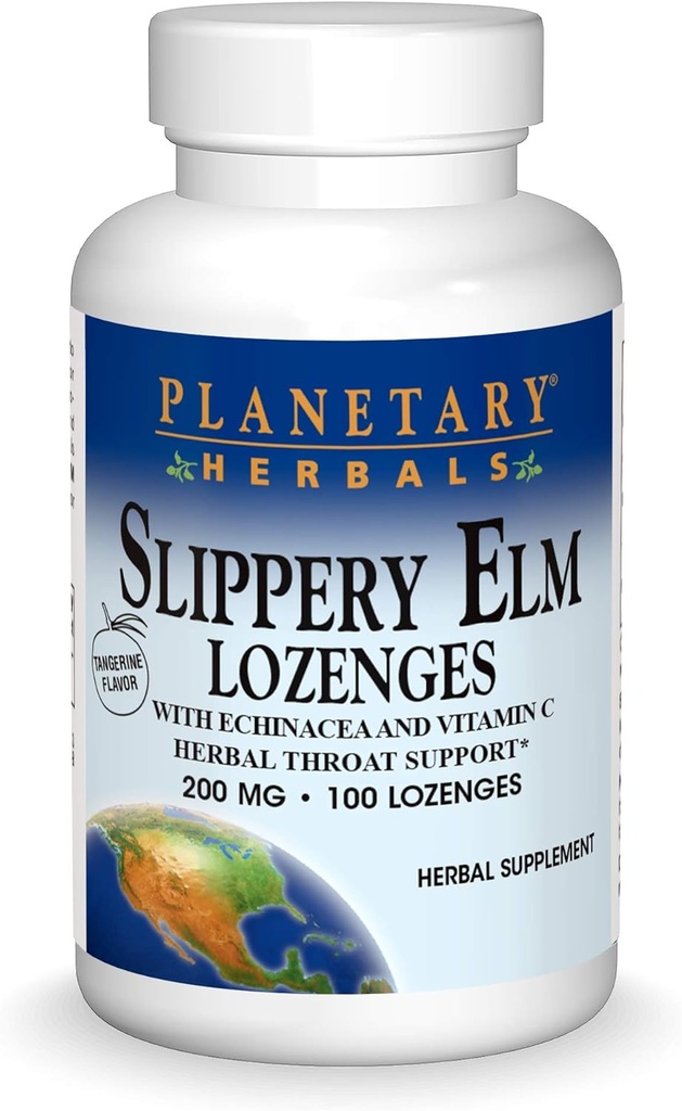 Planetaire kruiden Gladde Elm Lozenges, 100 Tellen