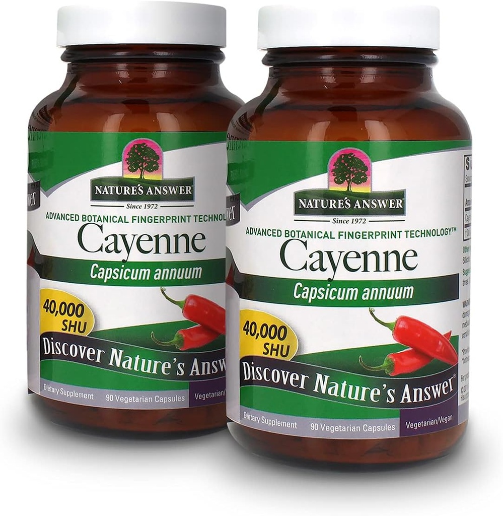 Nature's Antwoord Cayenne Pepper Powder Capsule Supplement, 90-Count 