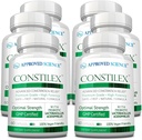 Approved Science Constilex - Rapid Constipation Relief & Support from Future Episodes - Promotes Healthy Levels of Bacteria and Strengthens Intestinal Flora - 6 Bottles