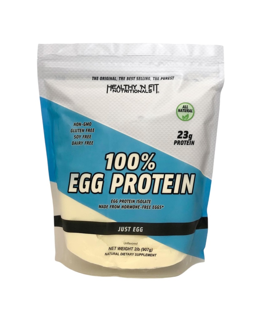 Gezonde 'N Fit - 100% Ei Proteïne (ongearomatiseerd) Natuurlijke, 2 lb zak. Gewoon Egg Instant gedroogd wit: Geweldig voor bakken en mengen.