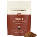 Echte Paddestoelen Reishi Paddestoelenpoeder - Hand geplukt Biologische Paddenstoelen Extracten - Rode Reishi voor Tranquil Dagelijkse Wellness met Verified Beta Glucans Veganistan, Non-GMO, Geen Grain Fillers, 100 porties