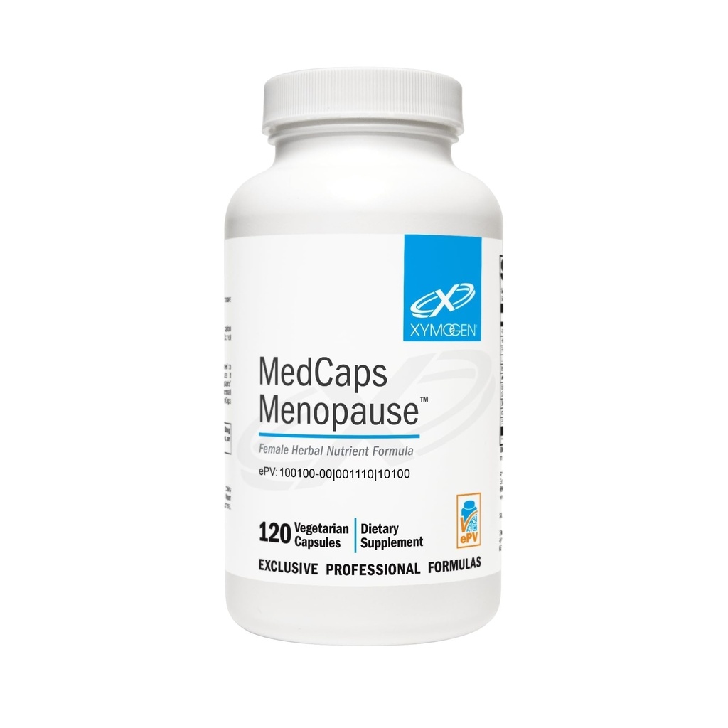 XYMOGEN Medcaps Menopauze - Menopauze supplementen voor vrouwen - Made with Dong Quai, Isoflavones, Ginseng Extract, Licorice Root + Black Cohosh - Glutenvrij (120 capsules)