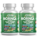 Moringa Powder Capsules + Kurkuma Moringa Leaf Ceylon Cinnamon Ashwagandha Ginger Tart Cherry Boswellia Quercetine Knoflook Holy Basil Saffron Nettle Black Pepper Moring-Go Supplement door Clean Nutra (2)