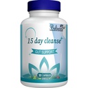 15 dagen Reiniging, Gut en Colon Support, Geavanceerde 15 dagen Gut Cleanse Detox voor vrouwen en mannen met Senna, Cascara Sagrada & Psyllium Husk, Non-GMO, 30 capsules