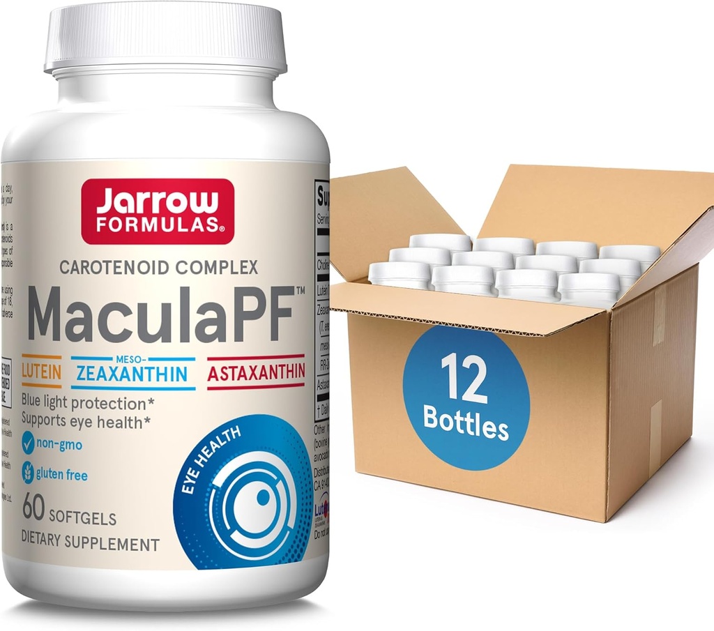 Jarrow Formules MaculaPF Softgels - 60 Telling - Eye Antioxidant Supplement - Eye Supplement for Vision - Eye Health Supplements for Adults - Non-GMO - Glutenvrij
