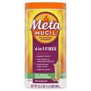 Metamucil Fiber, 4-in-1 Psyllium Fiber Supplement, Sugar Free Powder, Unflavored Drink, 114 Serves (Verpakking mei Vary)