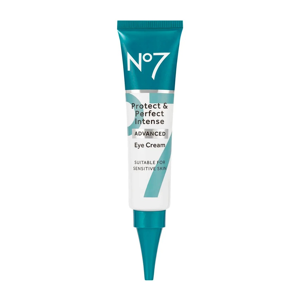 No7 Protect & Perfect Eye Cream - Intense Advanced Under Eye Cream for Dark Circles - Verrijkt met Hydrating Hyaluronic Acid en voedende Shea Butter tot Revive Moe-Looking Eyes (0,5 Fl Oz)