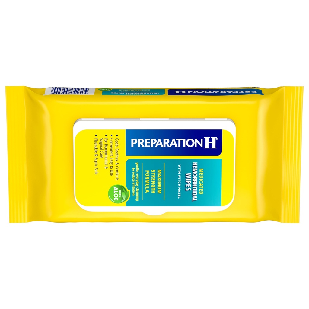 Bereiding H Aambei Vloeibaar Wipes met heks Hazel voor huid irritatie verlichting - 48 Tel.