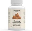 Ceylon Cinnamon 1200mg - Pure Ceylon Cinnamon - Vegan - Non-GMO - Ondersteuning Hart- en cognitieve gezondheid - Rijk aan antioxidanten - 60 plantaardige capsules - Made in The USA