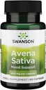 Swanson Full Spectrum Avena Sativa (Green Haver Grass) - Kruidensupplement ter bevordering van de gezondheid van het zenuwstelsel - natuurlijke formule ter ondersteuning van de algehele wellness - (60 capsules, 400 mg elk)