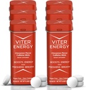 Viter Energy Cafeïnemuntjes (120 stuks) - 40mg Cafeïne, Suikervrij, Veganistisch, B Vitaminen Complex, Energiesupplement Cafeïne Pillen (Cinnamon, 6 Pack)
