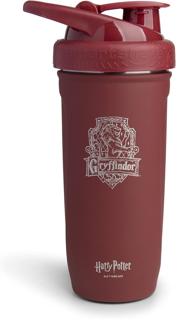 Smartshake Versterken Roestvrij stalen Harry Potter Griffoendor Shaker Bottle (900 ML /30oz) 