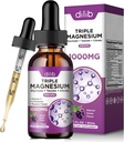 Magnesium Glycinate Liquid Drops met Taurate Citrate - Mangesium Supplement voor Slaap, Stress Relief, Bot, Spier - 2 Fl Oz, Vegan, Grape Flavor