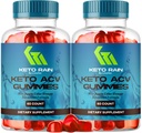 (2 Pack) Keto Rain Gummies - Keto Rain Advanced ACV Gummys, Keto Rain ACV Gummy 1050MG - Alle natuurlijke Keto Rain Apple Cider Vinegar, KetoRain ACV Gummys, 120 Gummies gedurende 2 maanden