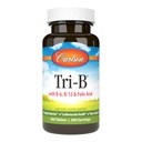 Carlson - Tri-B, Vitamine B Complex, 25 mg Vitamine B-6, 400 mcg Vitamine B-12, Foliumzuur Energie Pillen, Cardiovasculaire Gezondheid, B Complex Vitaminen, B12 Supplement, B Vitamine Complex, 360 Tabletten