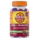 Metamucil Fiber Gummies voor volwassenen met Probiotica voor opgeblazen verlichting, Geen suiker toegevoegd aardbeien Kiwi BlackBerry smaken, 5g Prebiotic Plant Based Fiber Supplement Blend, 90 Tellen