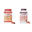 SmartyBants Biologische Kids Multivitamine Gummies: Probiotica, Omega 3 (ALA), Vitamine D3, C, Vitamine B12 & Vrouwen Multivitamine Gummies: Omega 3 Visolie (EPA/DHA), Methylfolaat, CoQ10