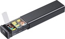7 Dagen per week Metal Pill Organizer Travel, Kursoaya Premium Aluminium dagelijkse pil Box, schattige draagbare pil geval, grote capaciteit pil houder voor supplementen, pillen, vitamines, geneeskunde (zwart)