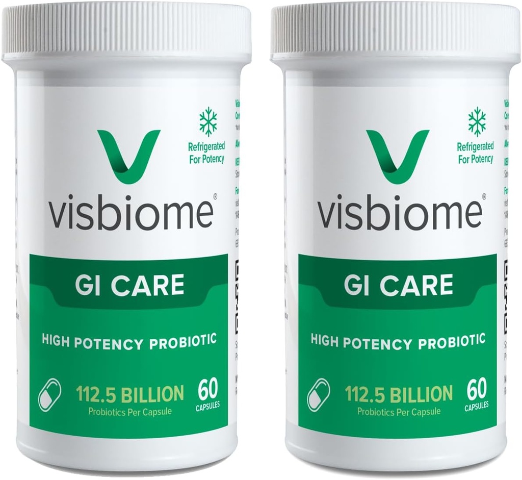 Visbiome® GI Care - High Potency Probiotic - 112,5 miljard CFU Live Probiotics, Original De Simone Formulatie, Made in USA, 120 Capsules.
