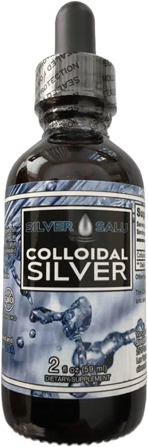 Colloïdaal Silver Liquid Mineral Supplement voor Immune Support, Serving Size 1,9ml ongeveer 57 druppels