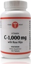 Holistic Health Vitamine C met Rose HIPS 1000mg tabletten, Vitamine C Tablet voor het stimuleren van immuniteit, het handhaven van optimale bloeddruk, en gezondere ontstekingen, 100 tabletten