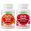 Kinderen IJzer 10mg + Vitamine C Kauwtabletten + Vlierbes + Zink + C Kauwtabletten Bundel