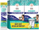 GuruNanda Hydramaat Hydramaat Hydration Support Drinkmix - Electrolyte Powder Packets for Dehydratation, Oefening & Energy - No Added Sweteners, Non-GMO, Natural Lemon Lime Flavor - 12 Telling (0,56 oz Each)