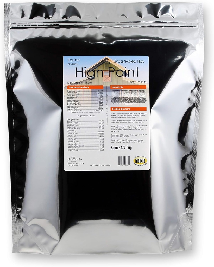 HorseTech High Point Pellets Dagelijks vitamine mineraal (15 lbs.)