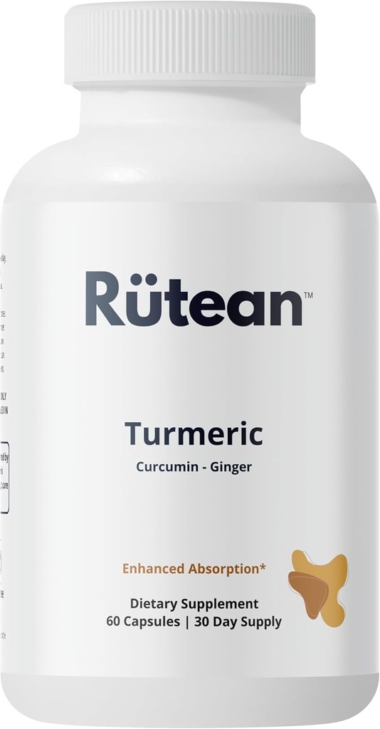 Kurkuma Capsules - Hoge sterkte Kurkuma Capsules met gember en zwarte peper - Gezamenlijke ondersteuning - 60 capsules