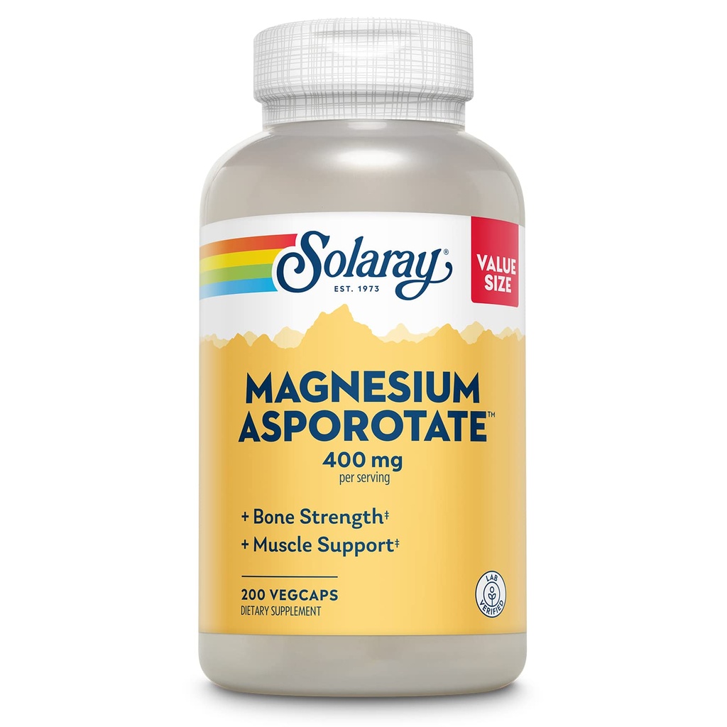 Solaray Magnesium Asporotaat 400 mg 