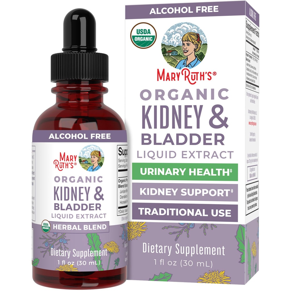 MaryRuth Organics Herbal Supplement Drops Support Renale & Urinary Systems 