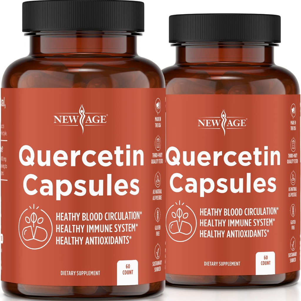 NIEUW AGE Quercetin 1000mg Quercetin Vegetarische Capsules 120 Tel.
