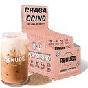 Renude Chagaccino - Chaga Mushroom Powder, Mushroom Coffee Drink Mix met Adaptogens, Natuurlijke Energie en Immune Support, Vegan, Keto, Zero Calorie Mushroom Blend Powder - 10 porties