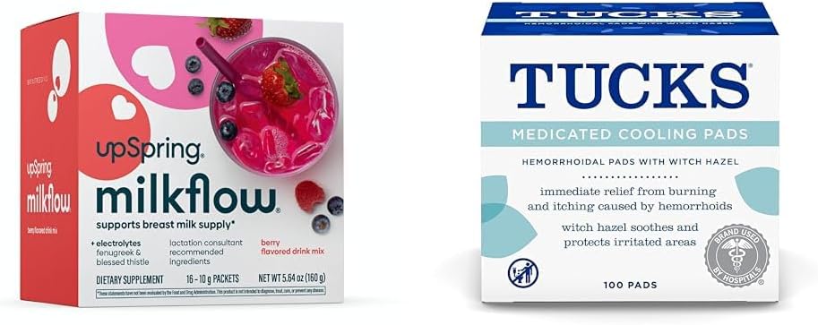 UpSpring Milkflow Electrolyte Borstvoeding Supplement Drink Mix met Fenegriek 