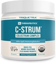 C-Strum® Organic Bove Colostrum Powder, 60% igG, First Milking, Grass Fed, Max Strength Colostrum Supplement from German Dairy Cows - Gut, Immunity, Skin & Hair Support (60 porties)