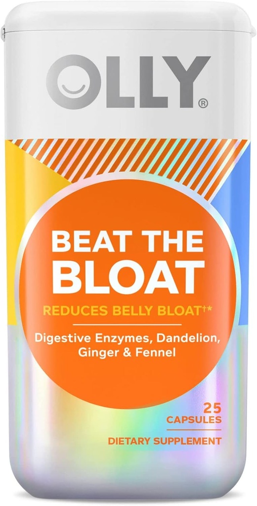 YHN Beat The Bloat Capsule Supplement, Digestieve Ondersteuning, 25 Ct