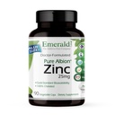 Emerald Labs Zink 25mg - Immune Support, Digestieve Gezondheid, Oxidatieve Stress Ondersteuning - Gemaakt met zinkbisglycinaat - Veganistisch & Glutenvrije - 90 plantaardige capsules