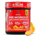 Six Star Pre-Workout Explosion, Peach Mango (30 Servings) - Preworkout Energy Powder Supplement for Men & Women - Pre Workout Drink Mix with Creatine & Beta Alanine - Sports Nutrition Products