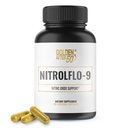 Golden After 50 NitrolFlo-9 - Nature-Powered Nitric Oxide Supplement met Granaatappel Extract, Grape Seed en S7® - Ondersteunt Nutriënt Circulatie en Optimale Energie - 60 Capsules