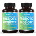 Zentastic Probiotica & Prebiotica Supplement - 50 miljard CFU - voor mannen en vrouwen Immune & Digestieve Gezondheid - 16 Strains - Plank Stable - 120 Delayed Release Veggie Capsules