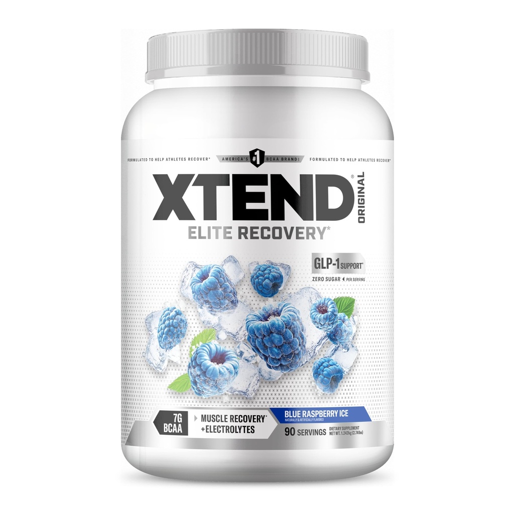 Xtend XTEND Original BCAA Powder 7g BCAA and 2.5g L-Glutamine, Sugar Free Post Workout Muscle Recovery Drink met Aminozuren voor mannen en vrouwen, 90 porties