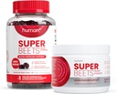 Humanen SuperBeets Heart Gummies Zero Sugar & Black Cherry Powder