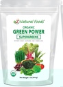 Z Natural Foods Biologische Groenen Superfood Powder - Gerstgras, Tarwegras, Spirulina,