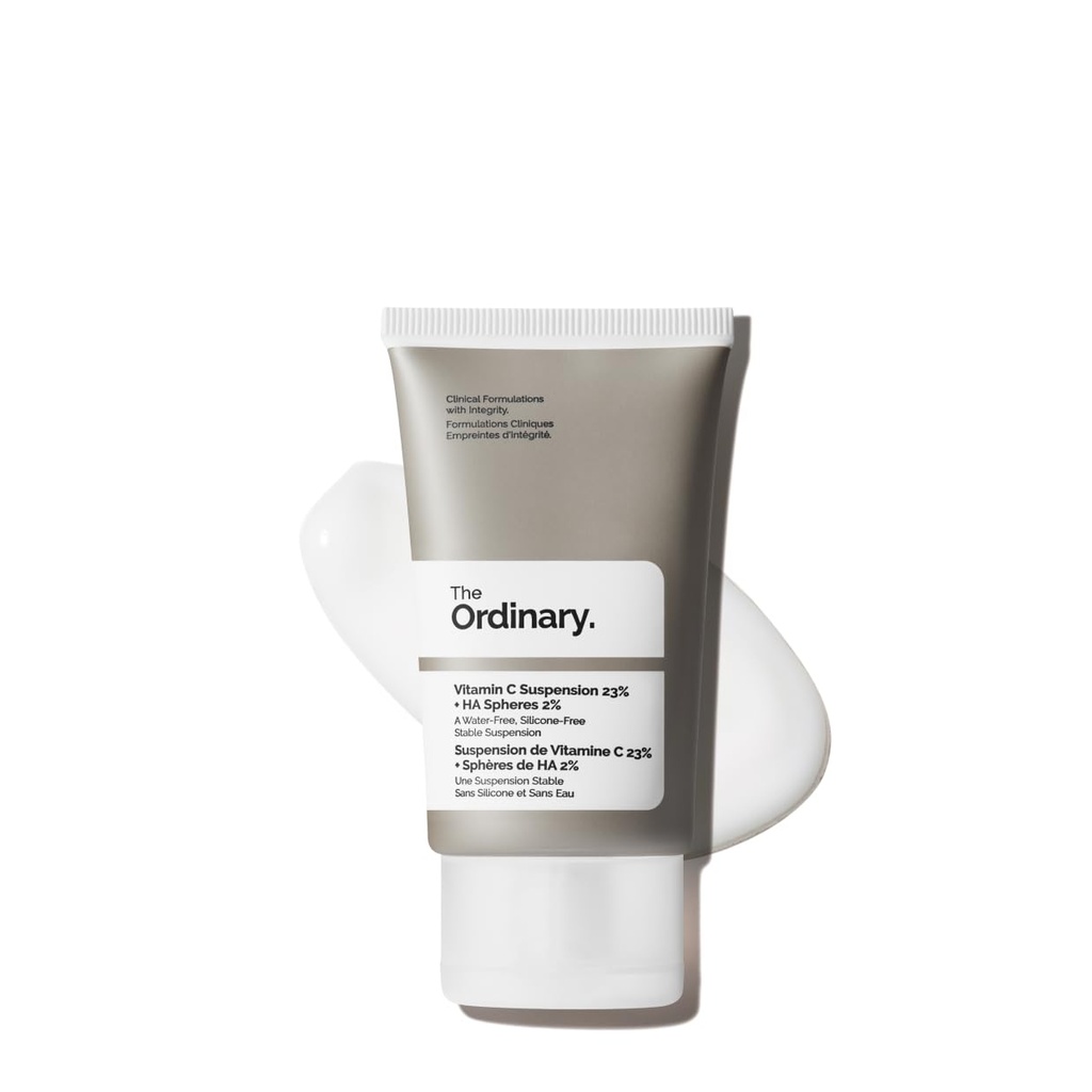 De gewone vitamine C suspensie 23% + Hyaluronzuur sferen 2%, Serum met zuiver L-ascorbinezuur