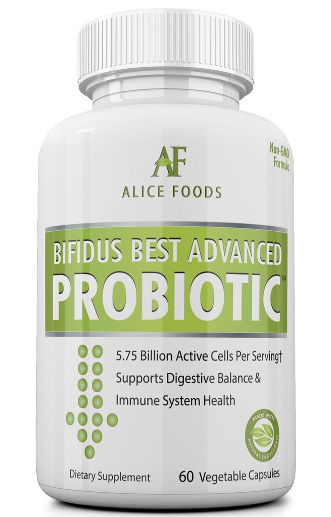 Fast Natural Bloating Relief - Bifidus Best Advanced Probiotic 60 Day + Kombucha Guide - Premium Probiotica voor mannen en vrouwen - voor darmproblemen, opgeblazen gevoel, diarree, gas, blaas, UTI