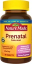 Natuur gemaakt prenatale multivitamine met foliumzuur, prenatale vitamine en minerale supplement voor dagelijkse voedingsondersteuning, 90 tabletten, 90 dagen levering