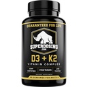 Beste waarde Max Sterkte 10.000 ie Vitamine D3 en 1500 mcg Vitamine K2 Supplementen 1 Fles Pk D3K2 Vitaminen en Supplementen voor de gezondheid. D3-K2 MK4 capsules, beste K2D3 vitamine voor het immuunsysteem.