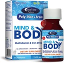 Poly-Vite+Iron Multivitamin Iron Drops for Infants & Toddlers – Supports Strong Growth, Brain Development, Immune Health – No Artificial Colors, Gluten-Free, 50mL Dropper Bottle by One Vite
