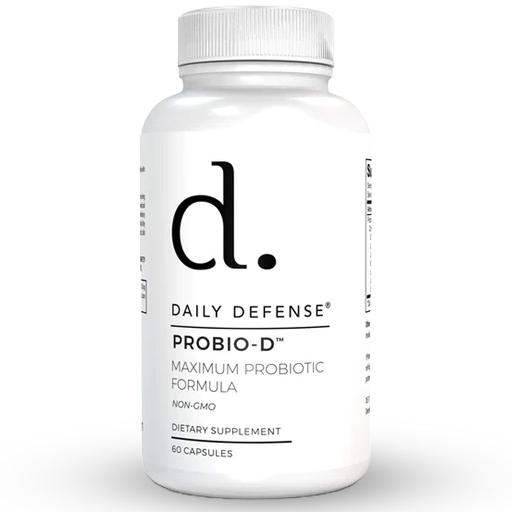 Probiotic Immune Support Supplement - Daily Probiotics for Men with Constipation & Gas - Digestion and Bloating Supplement & Probiotics for Women - 60 Capsules, PROBIO-D