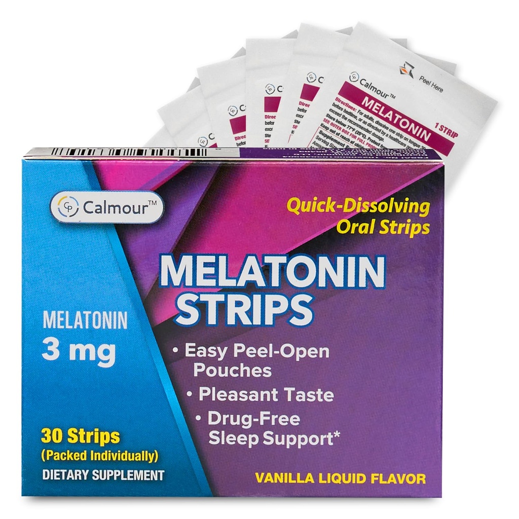30 Orale Slaap Strips Snel oplossen 3mg Melatonine Strip Werkt sneller dan Gummies Relaxation Napping Supplements De Ultieme Slaaphulp voor betere rust en gezondheid van het oog